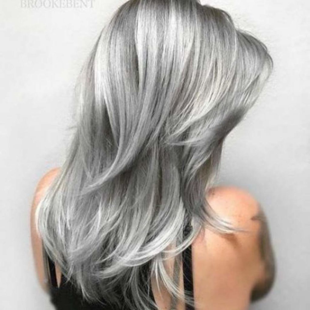 titanium silver hair color